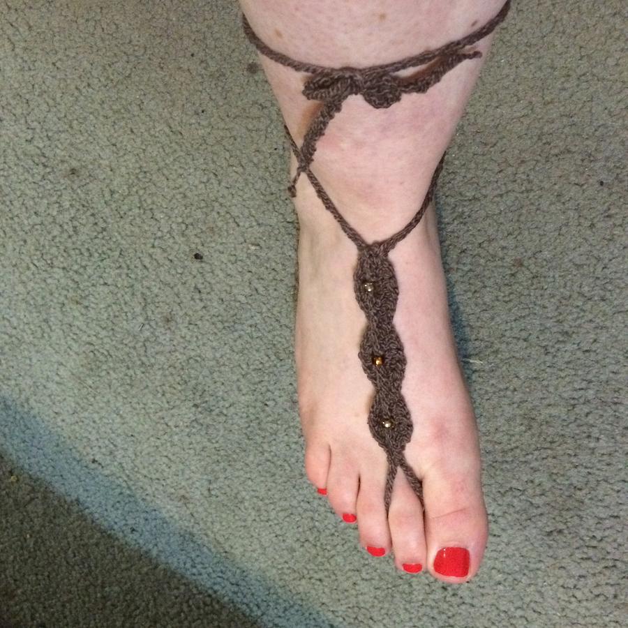 Simple Beaded Barefoot Sandal 