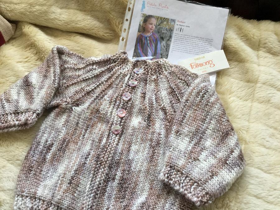 My grand daughter, Freya's Cardigan.