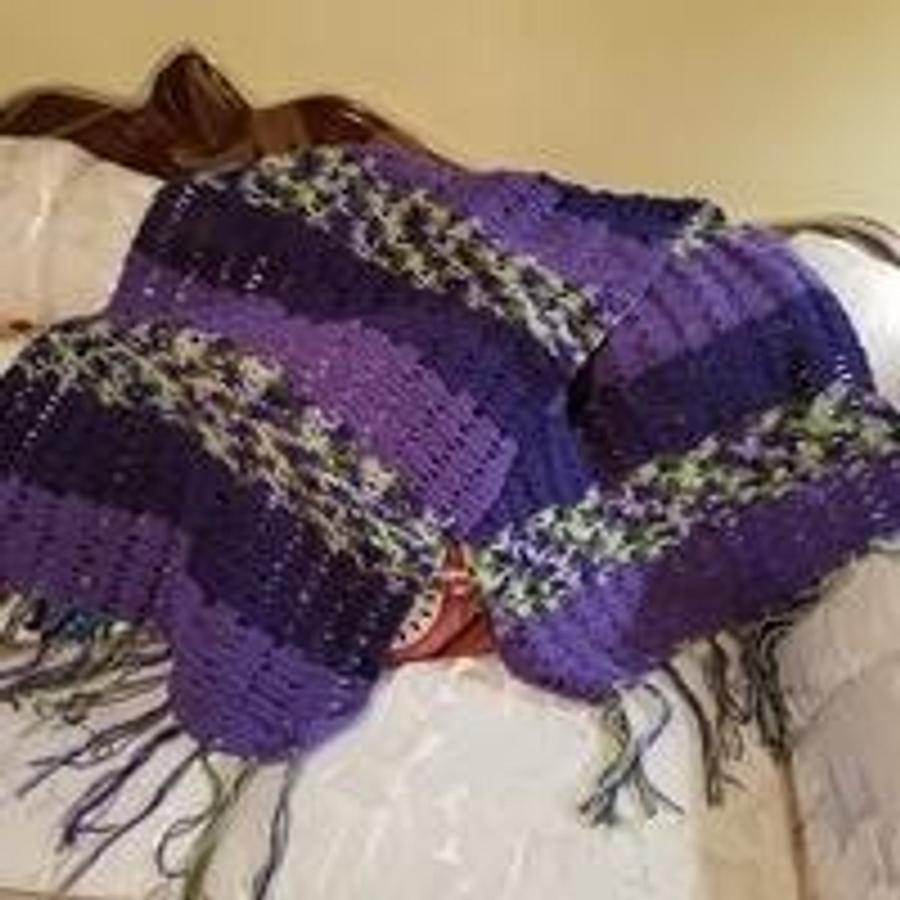 Shawl Shades of Purples