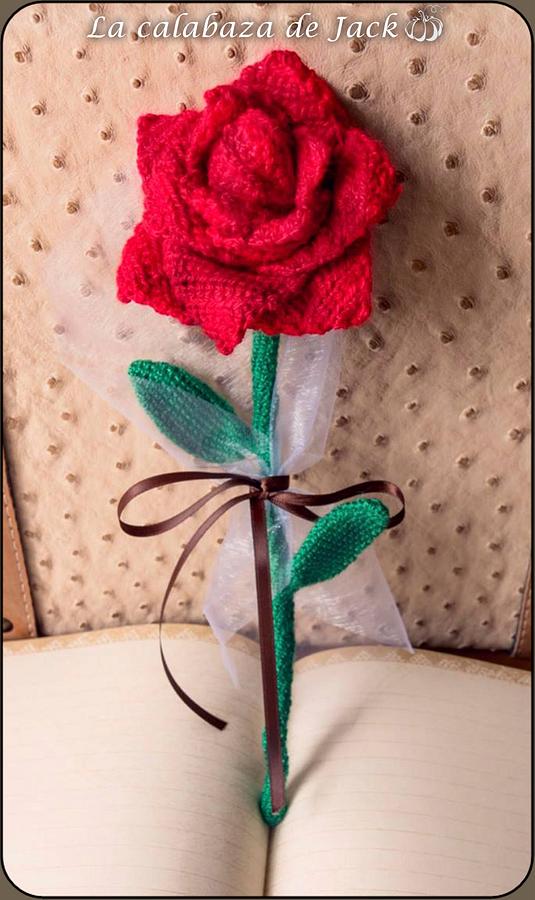 Crochet Rose - La Calabaza de Jack