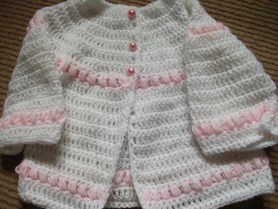 crochet matinee coat