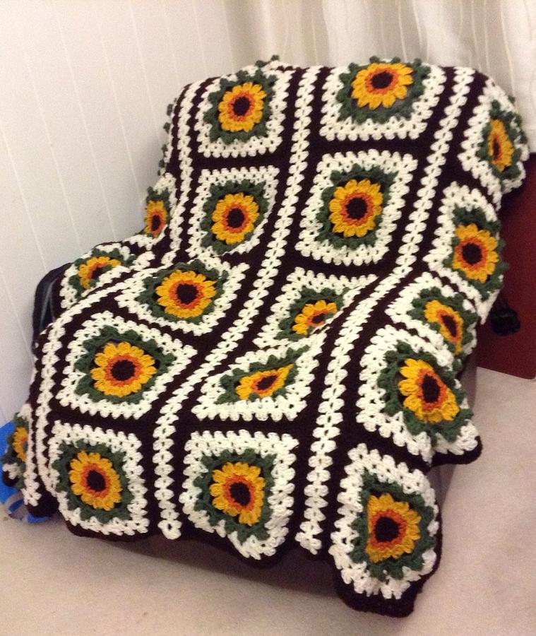 Sunflower afghan