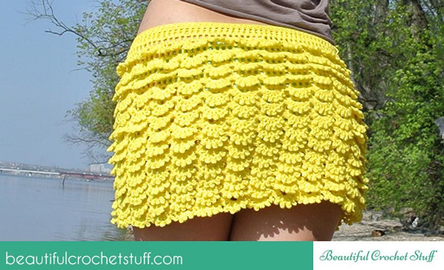 Layered Crochet Skirt 