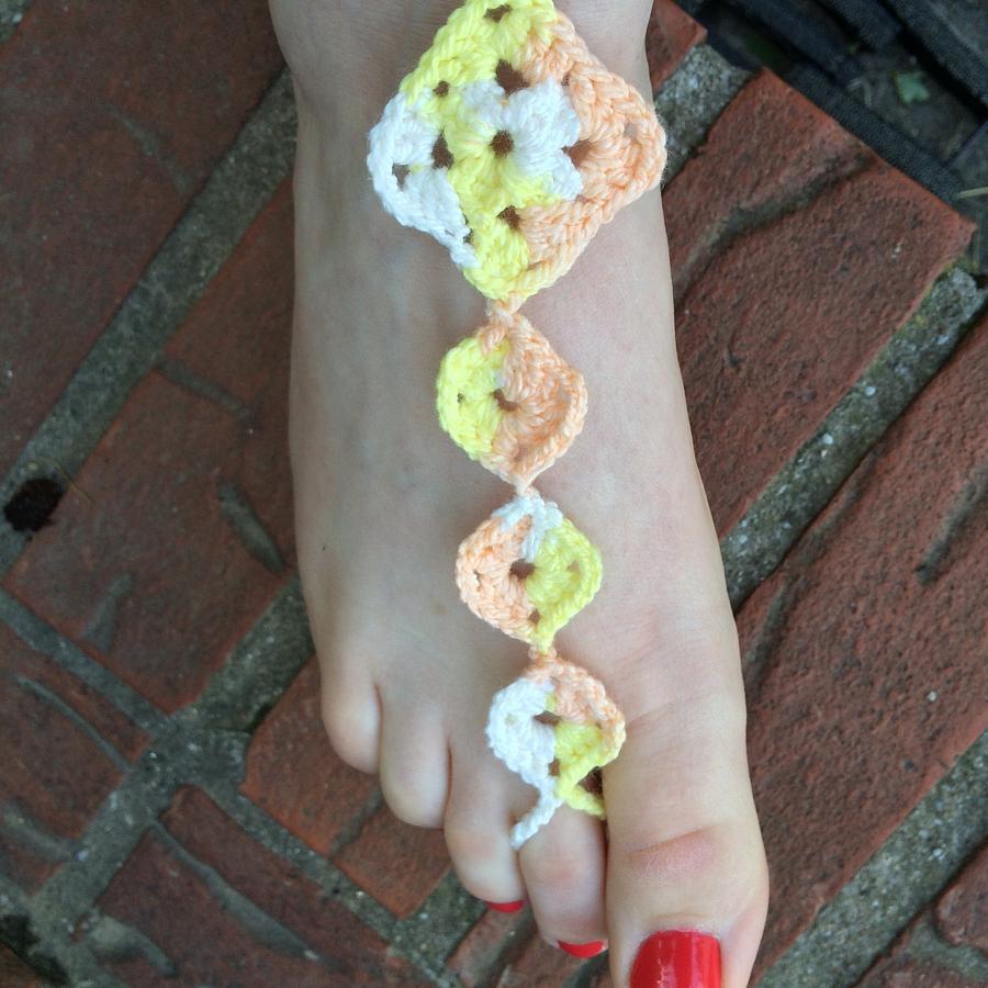 Granny Squares Barefoot Sandals