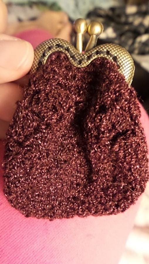 Burgundy coin purse