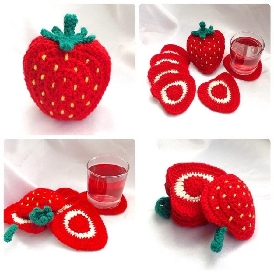 Strawberry Coaster Set