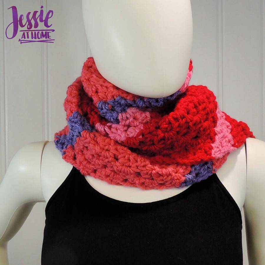 Scarf Squared – Half Double Crochet C2C Box Stitch