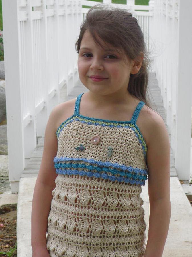 Sea Breeze Apron Style Crochet Halter Pattern 