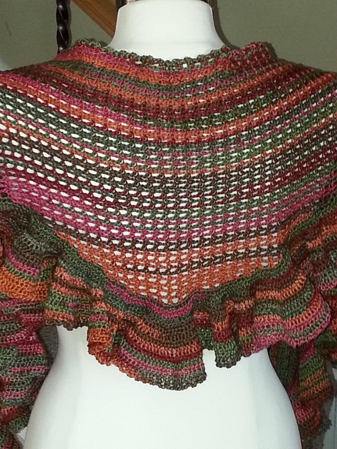 Pollyanna Shawl by designer Mona Modica