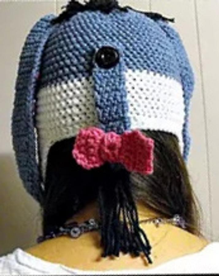 Eeyore inspired crocheted Hat