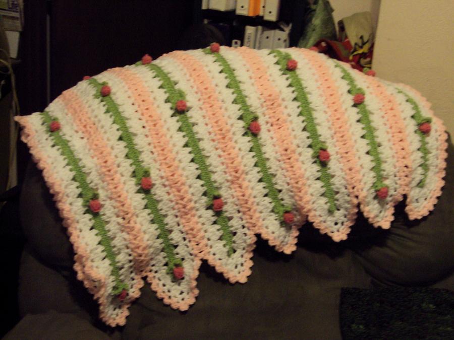 ROSE BUD BABY BLANKET