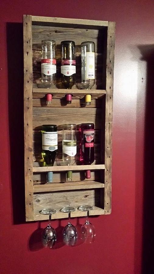 Barn Wood Wine Rack