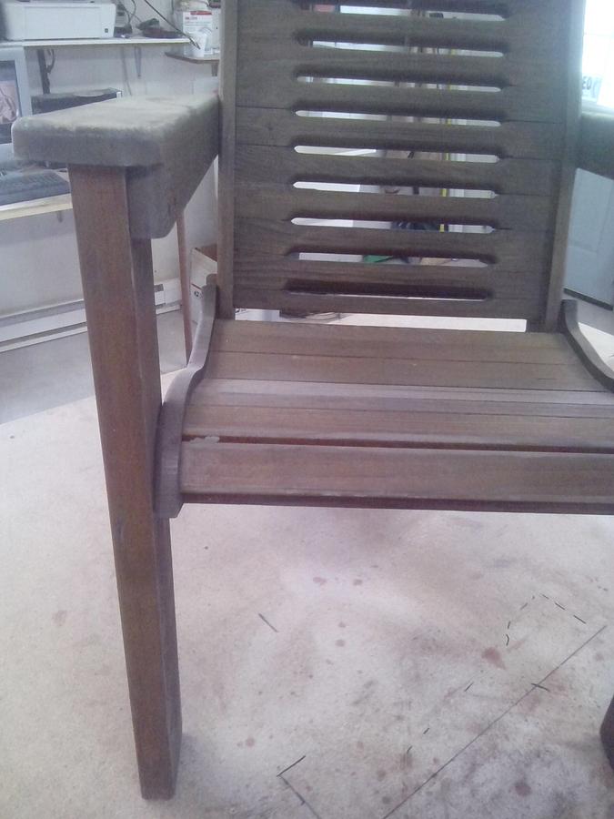 Redwood Lawn Chair restoration