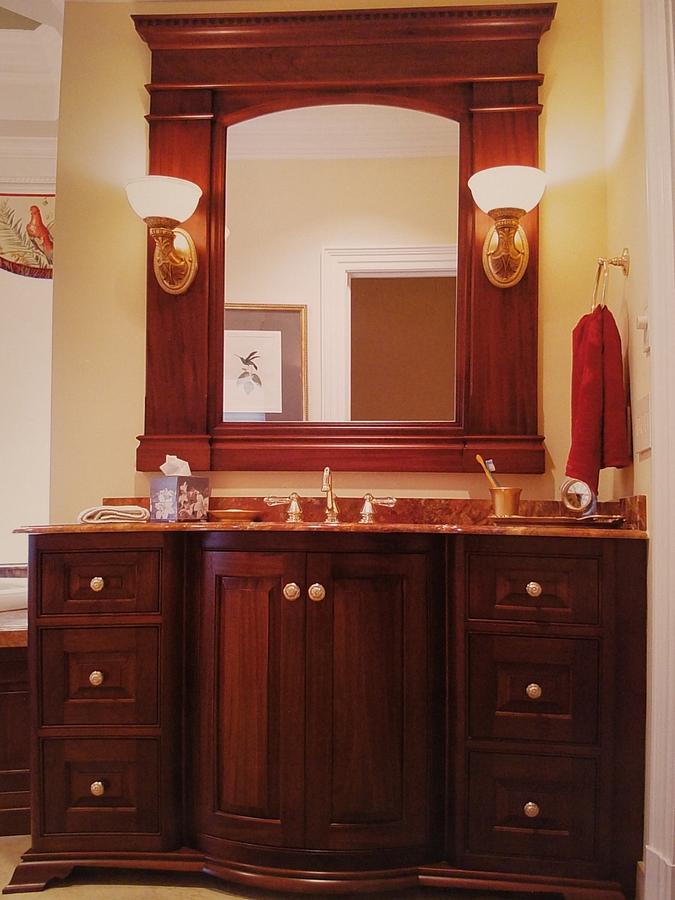 Mahogany Bathroom Cabinetry 