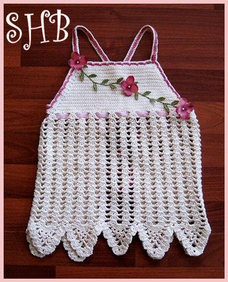 Shabby Chic Apron Style Crochet Halter