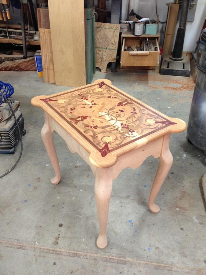 Cherry Inlay End Tables