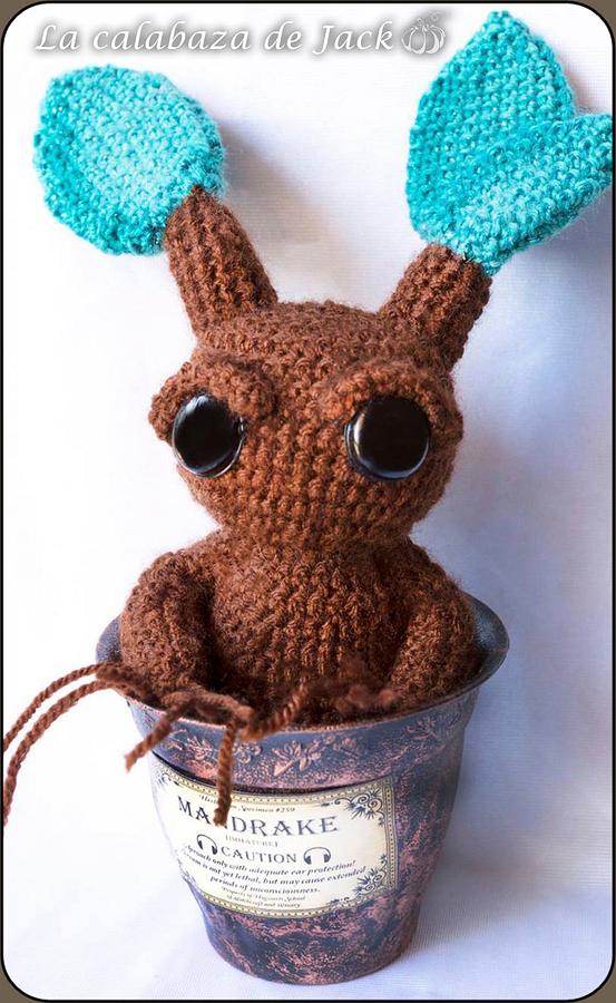 Mandrake Amigurumi - Harry Potter - La Calabaza de Jack