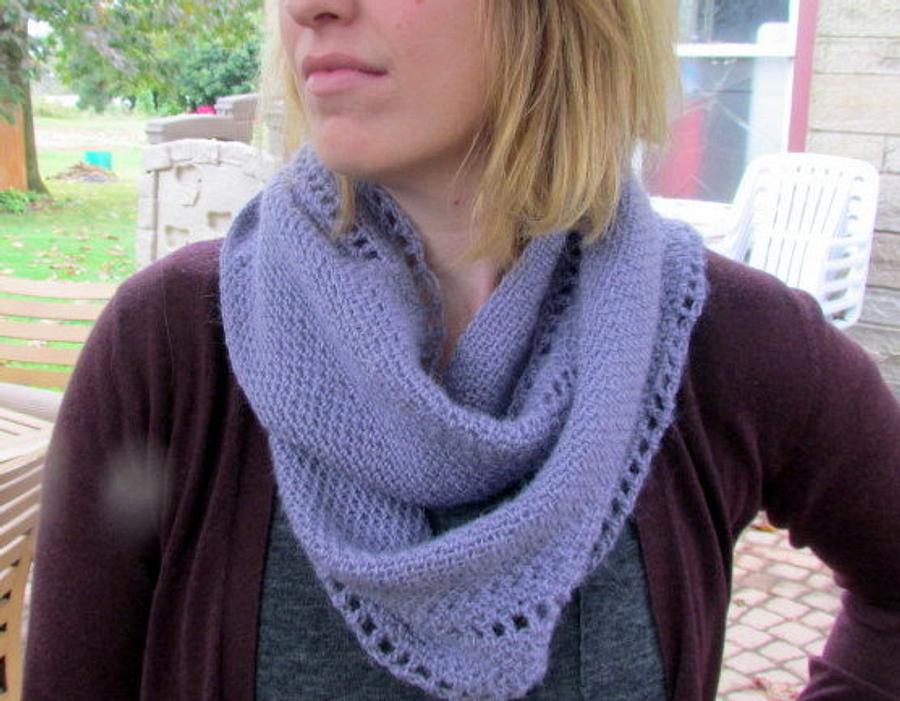 mohair/wool/acrylic blend infinity scarf