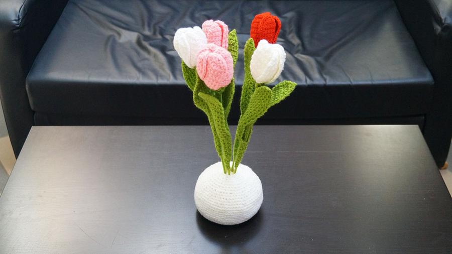 Eco-Friendly Crochet Tulips 