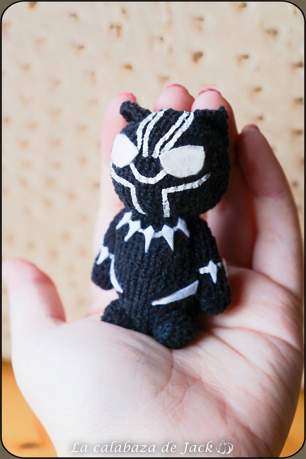 Black Panther Amigurumi - Marvel - La Calabaza de Jack