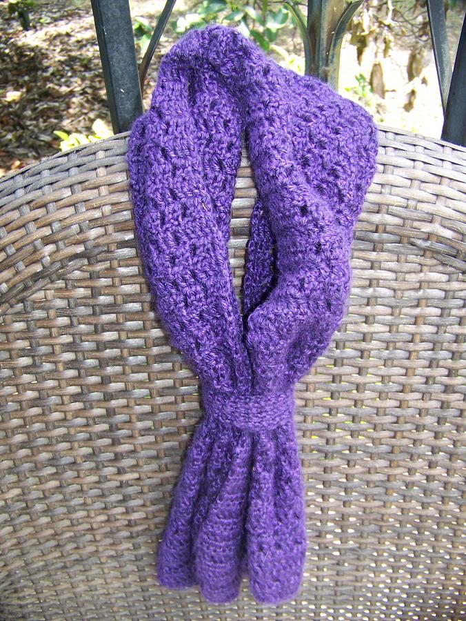 Purple scarf