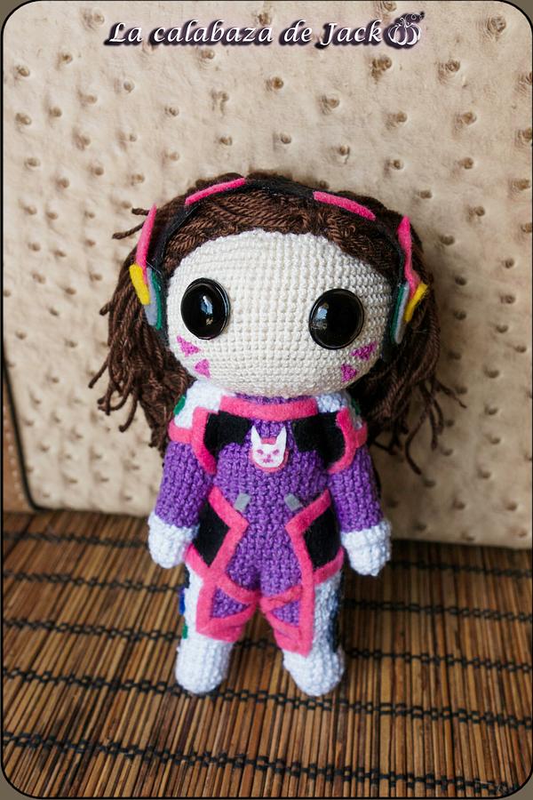 D.VA Amigurumi - Overwatch - La Calabaza de Jack