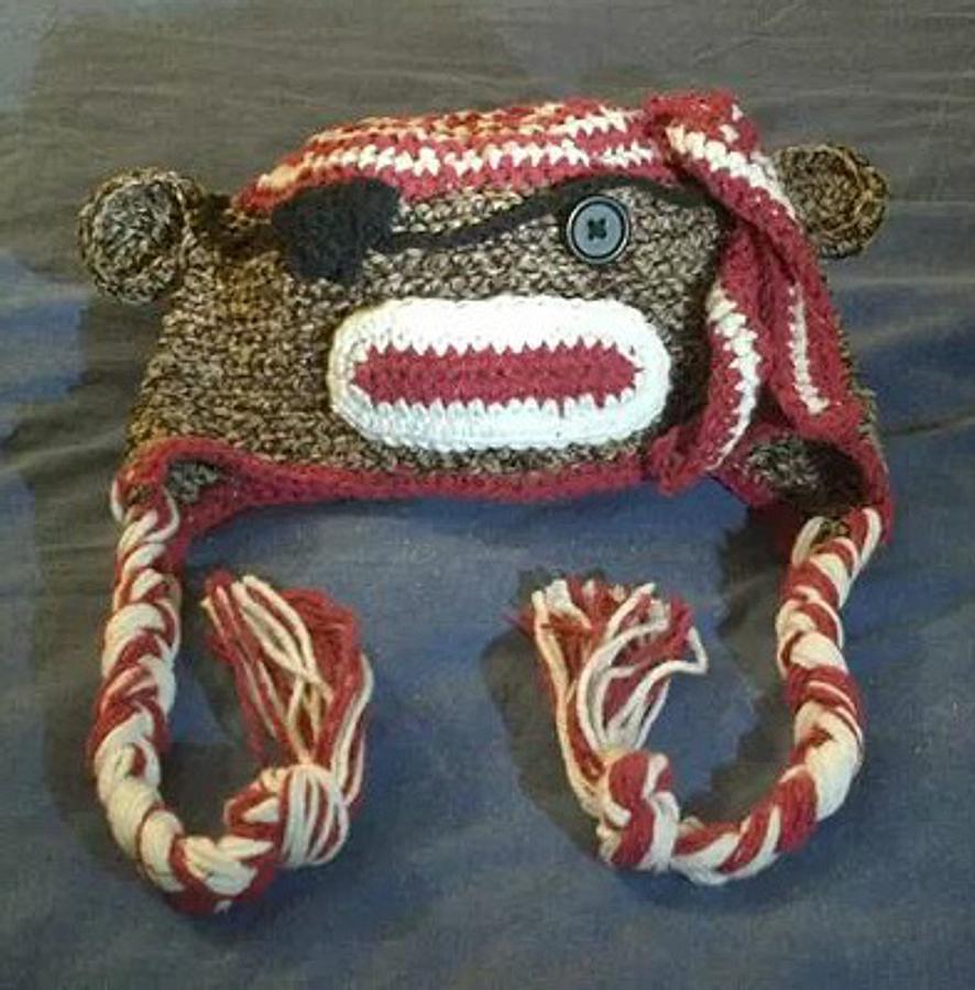 Sock Monkey Pirate Hat