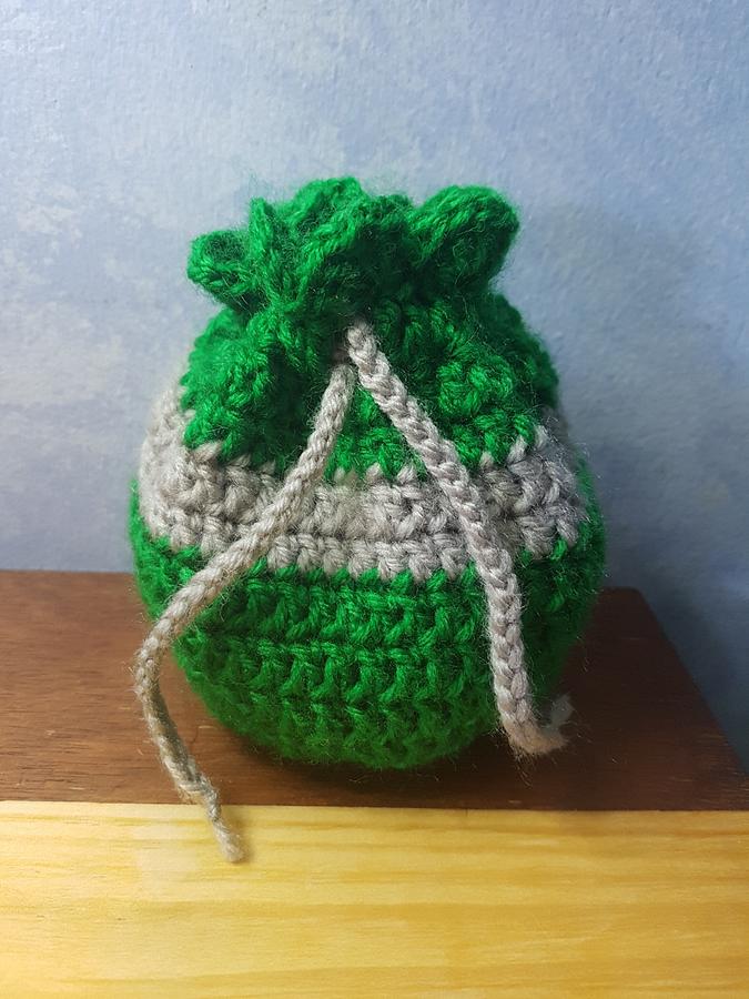 Slytherin drawstring pouch 