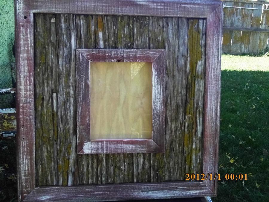 tree bark picture frame