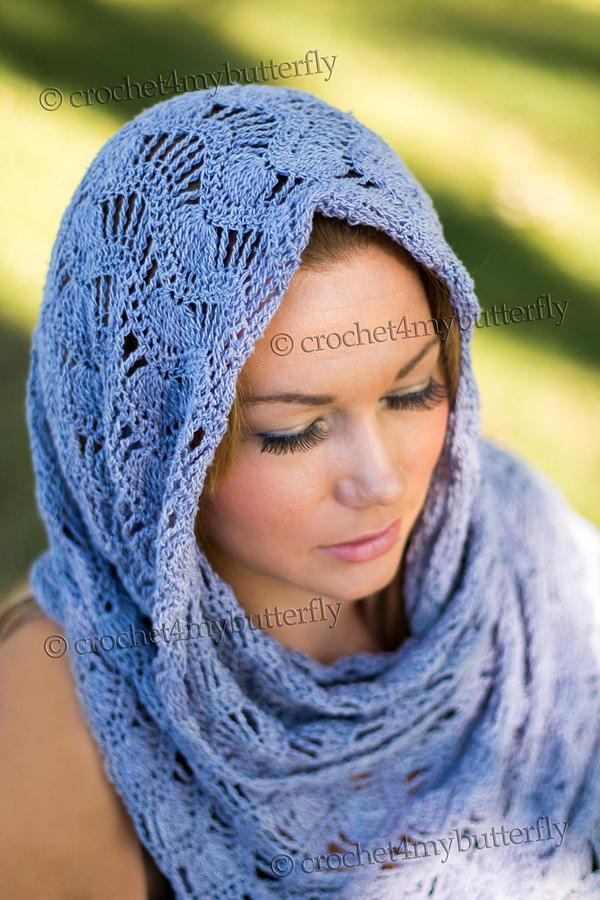 Silk Cloud Waves Shawl