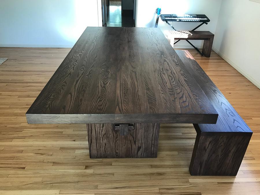 Butcher block dining table 