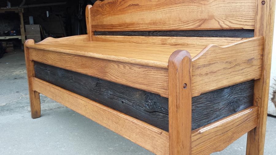 Headboard bench