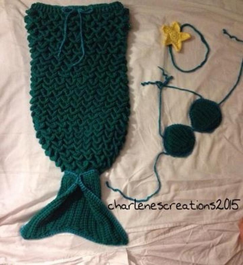 Crochet Mermaid Tail Set