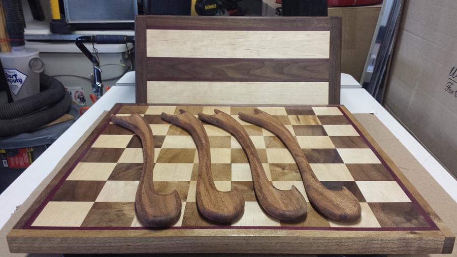 Chess board and extras