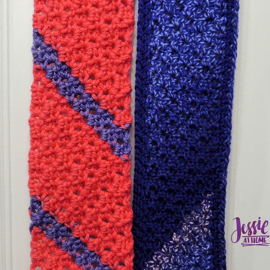 Scarf Squared – Half Double Crochet C2C Box Stitch