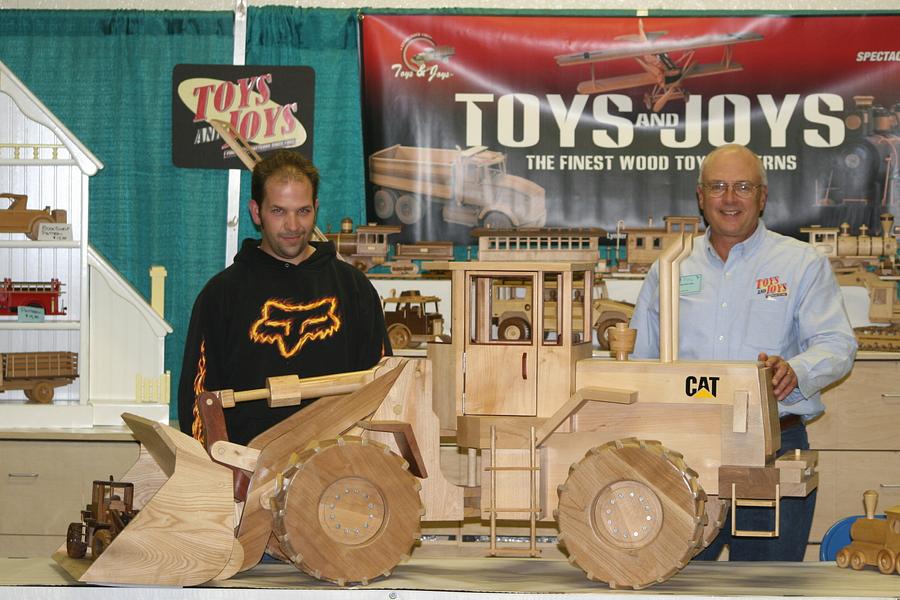 At the Toys for Joys booth at the Wood show