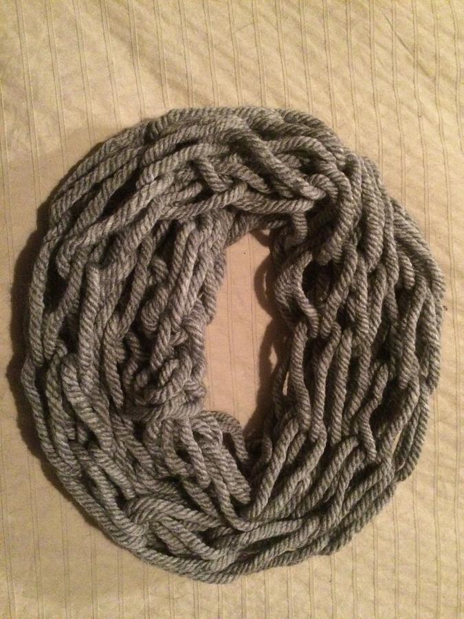 Arm knit scarf