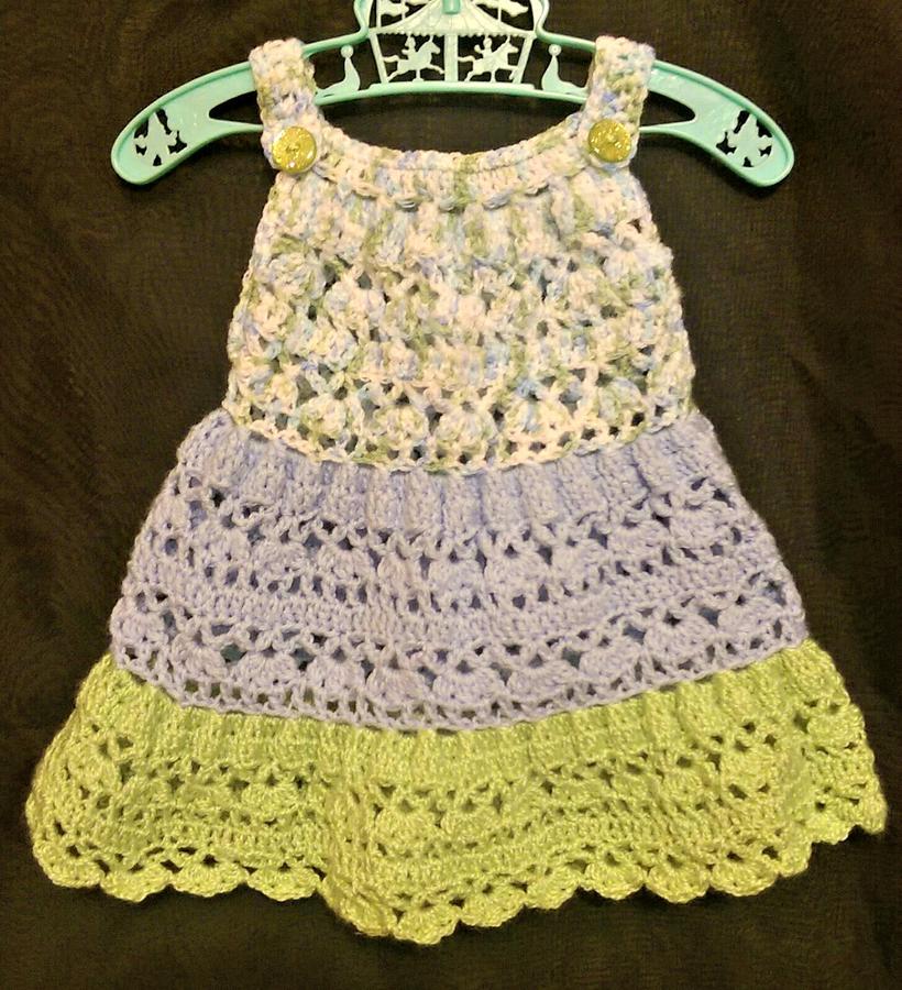 Tiered Crochet Baby Dress