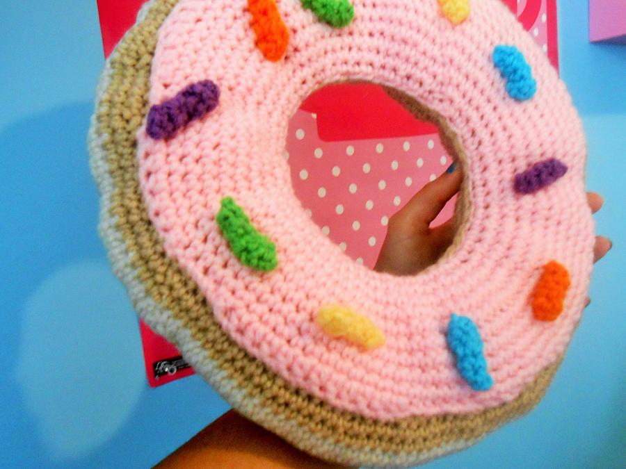 Big Donut Cushion with Sprinkles