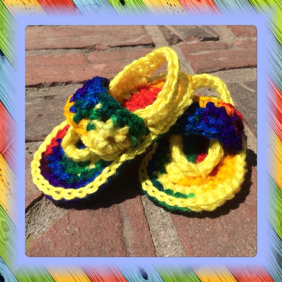 Tie-Dye Look Baby Sandals