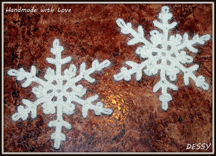 Crochet snowflakes