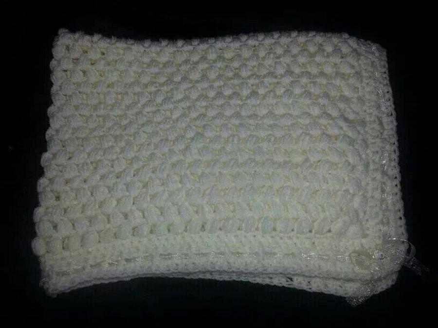 Puff stitch blanket