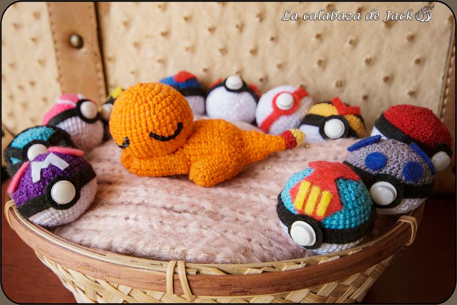 Sleepy Charmander Amigurumi - Pokemon - La Calabaza de Jack