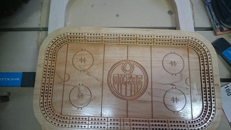 Hockey Theme Cribbage Board