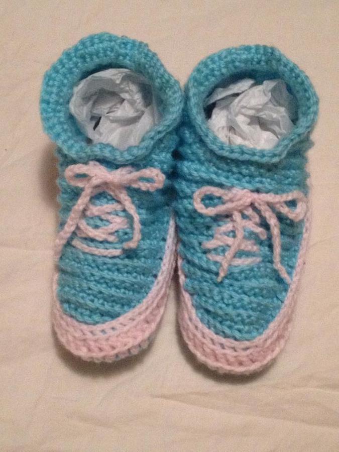 Crocheted Sneaker Slippers