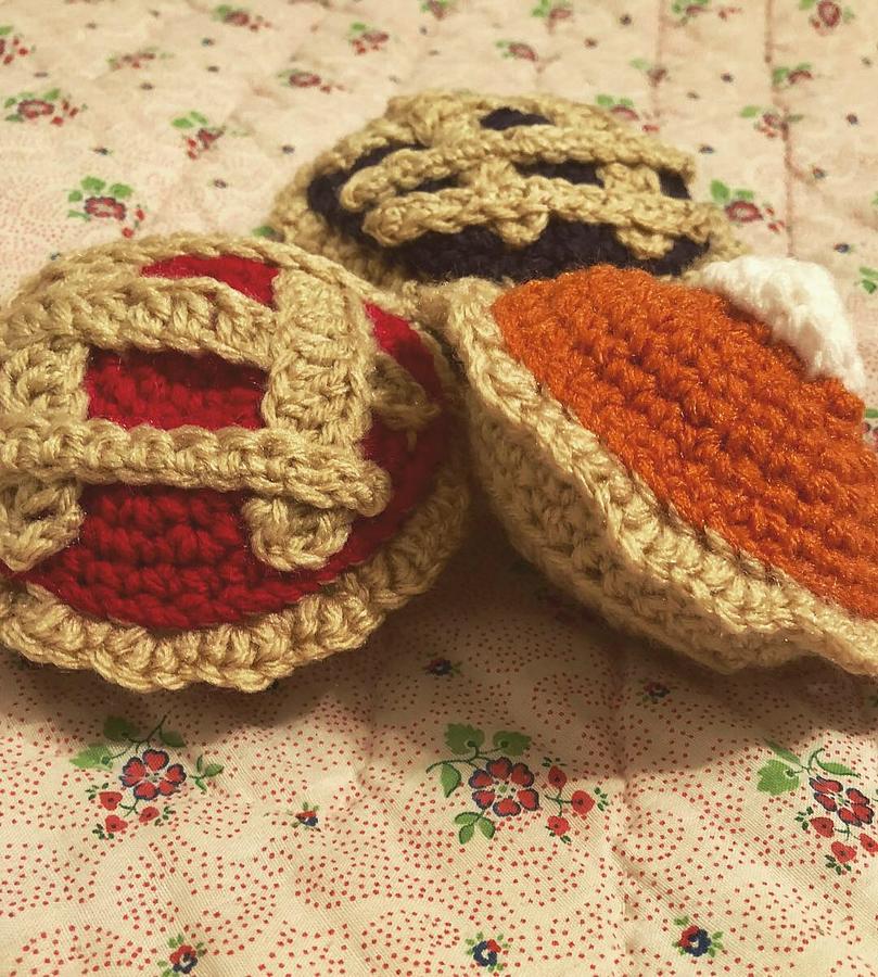Handmade Crochet Pie Play Set