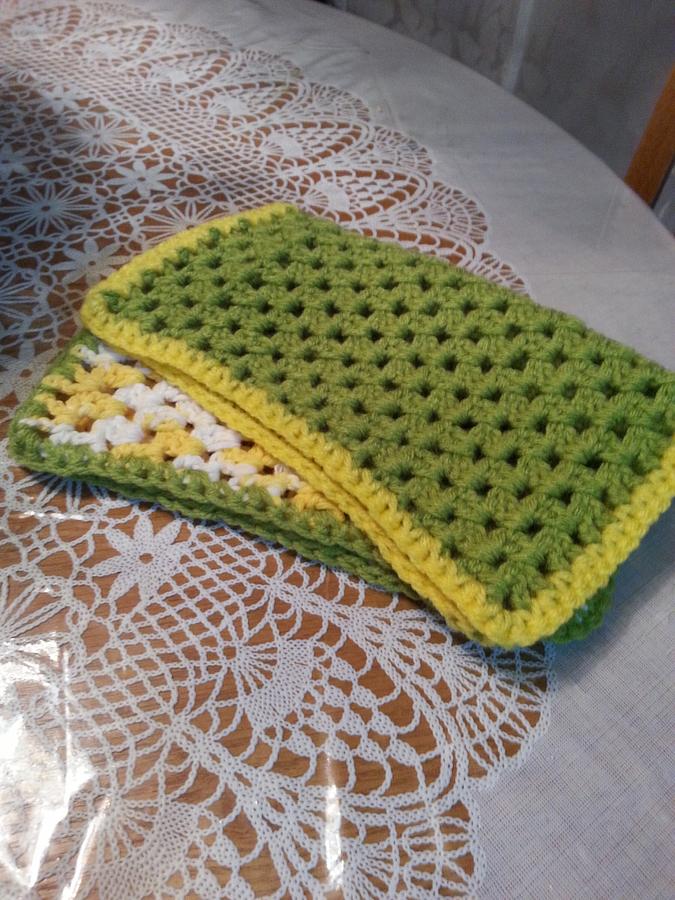 Springtime dishcloth