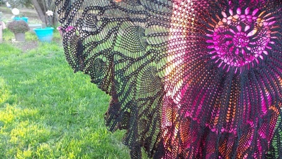 Black Butterfly Shawl