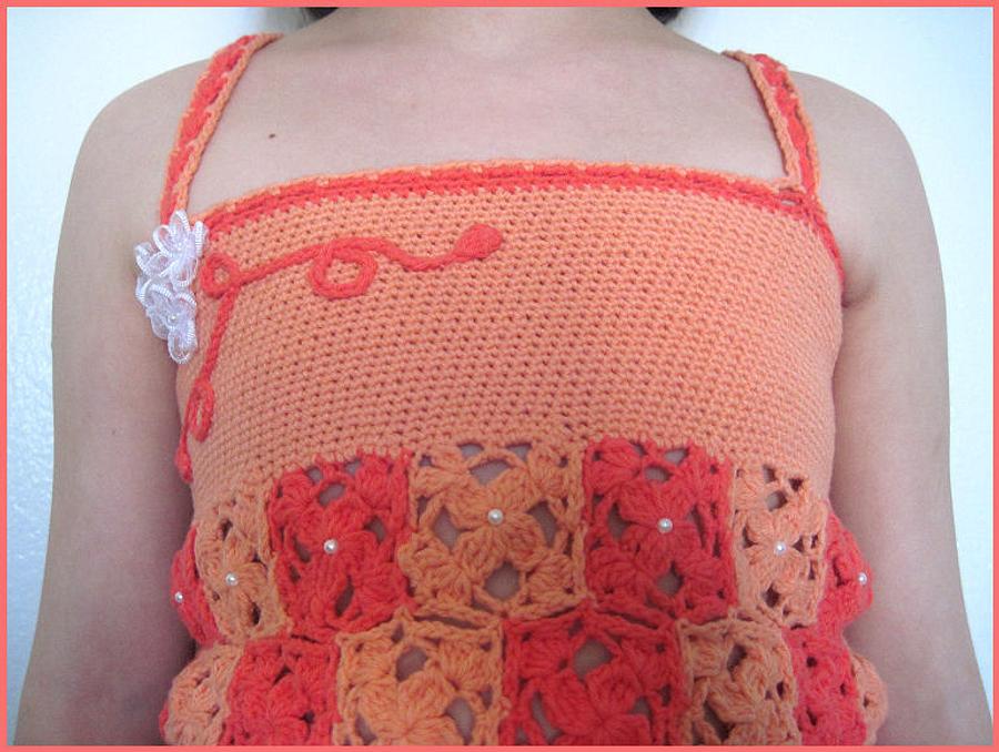 Just Peachy Crochet Halter