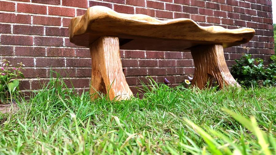 Solid Oak Garden Bench